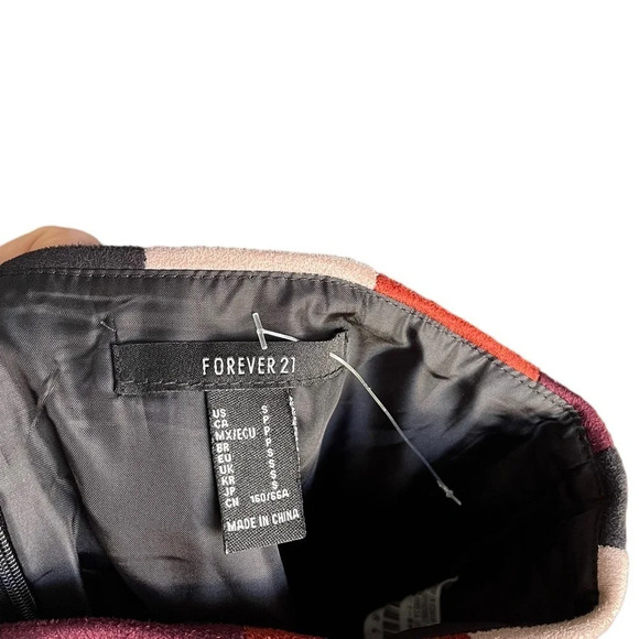 FOREVER 21 Colorblock Mini Skirt Size Small - Picture 3 of 8